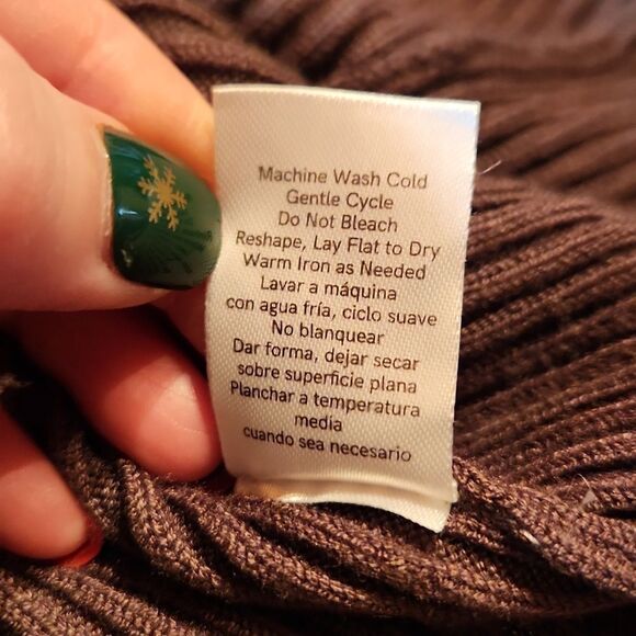 Venus Ribbed Crew Neck Bodycon Knit Sweater Peplum Waist, Small, Olive Green - Picture 7 of 7